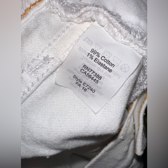 J.Crew White Stretch Skinny Jeans Size 27/28 - Picture 8 of 8